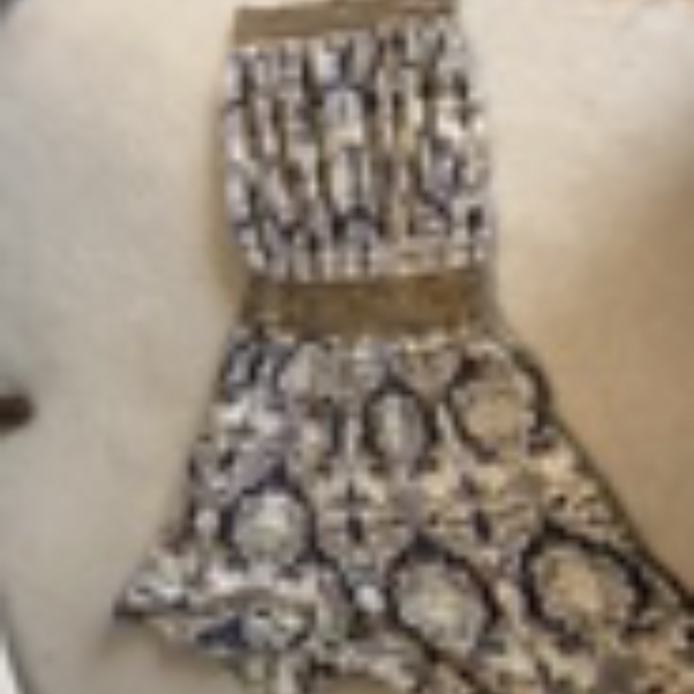 halter blue and gold romper